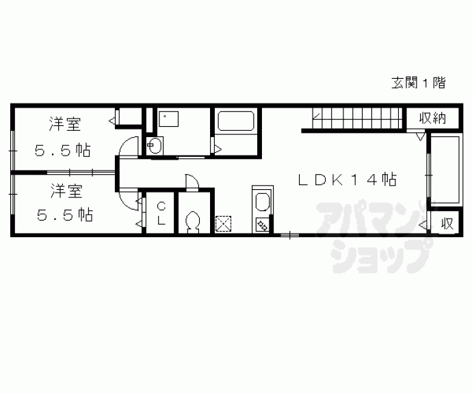 【ベルリード等持院】間取
