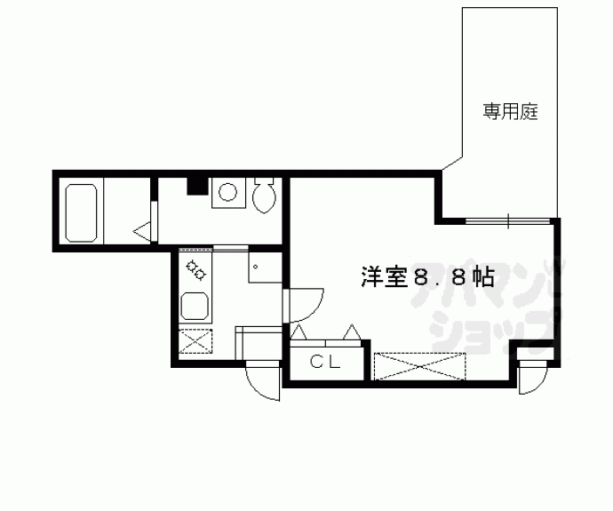 【フラッティＫ＆Ｓ千本寺之内】間取