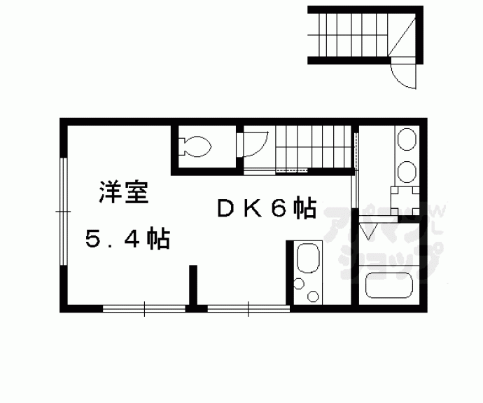 【社家長屋町アパート】間取