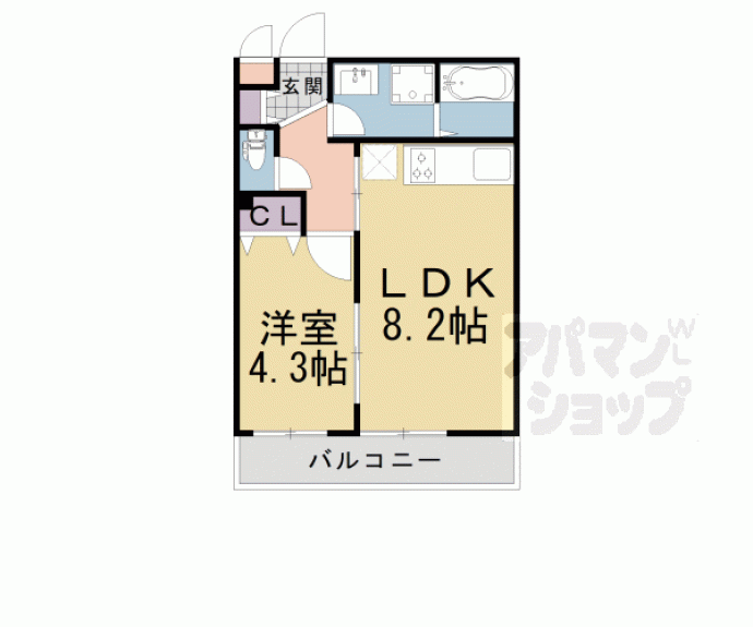 【ＴｈｅＰａｒｋＭａｉｓｏｎ御所西】間取