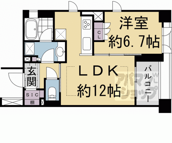 【アトラス京都御所西】間取