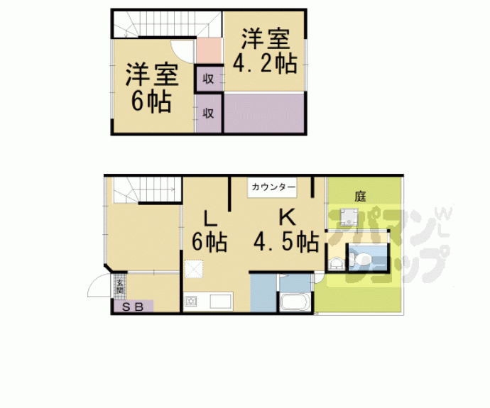 【主税町1127-3貸家】間取