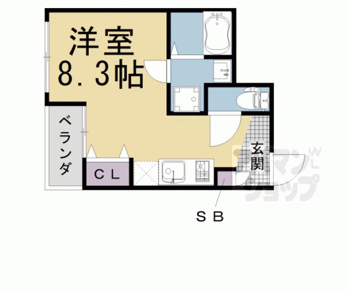 【ミヤヴィ御所西-MIYAVIE-】間取