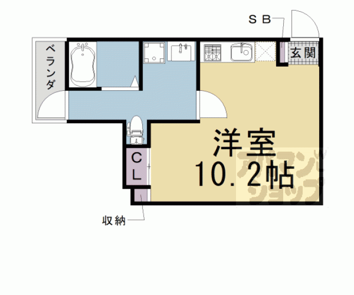 【ミヤヴィ御所西】間取