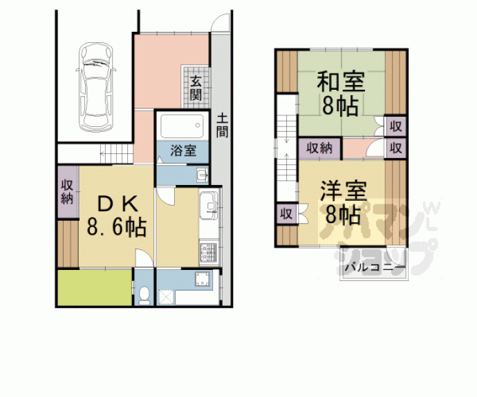 【下御輿町246貸家】間取