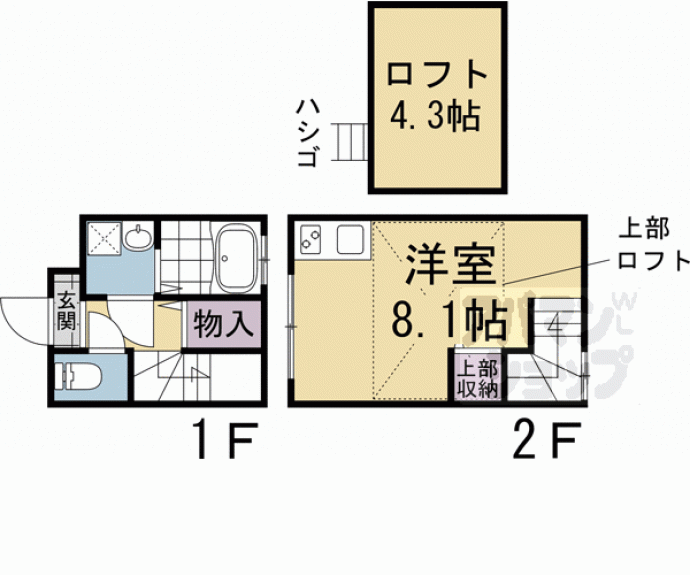 【エスペランサ西陣芝大宮】間取