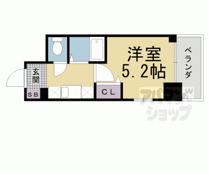 【キャンパスヴィレッジ京都今出川通】間取