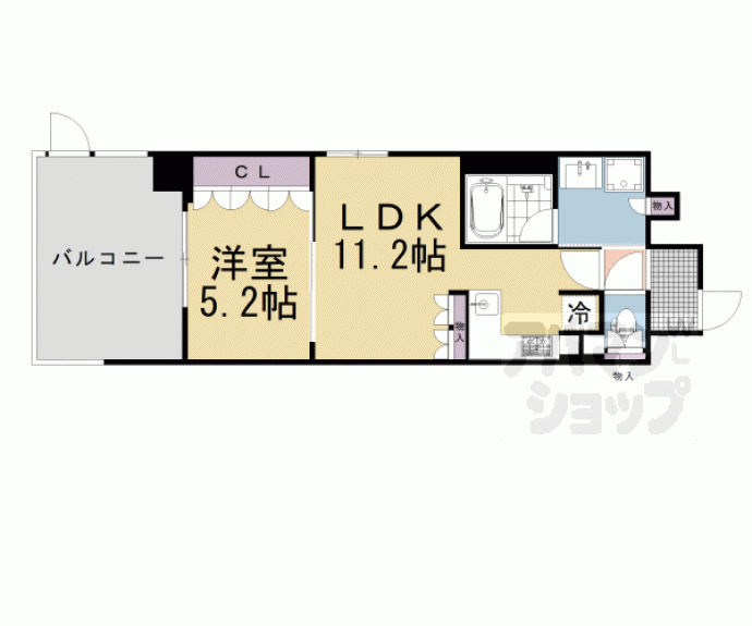 【リーガル京都西陣Ⅱ】間取