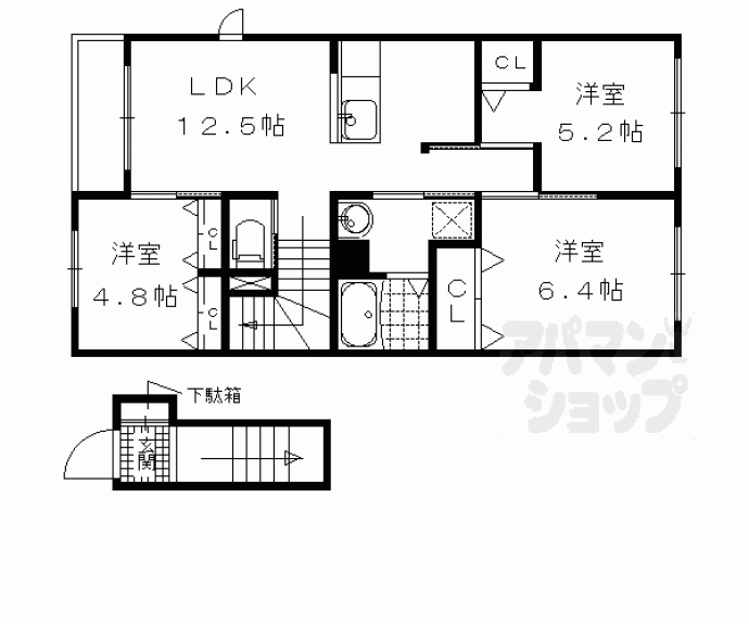 【エスポアール・ウエスト】間取