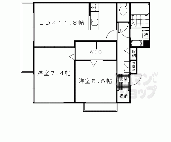 【アクアリウス恵美酒】間取