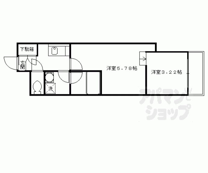 【ロンドヴェール伏見桃山】間取