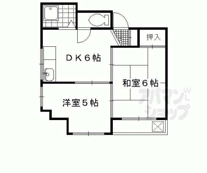 【マンション聚楽】間取
