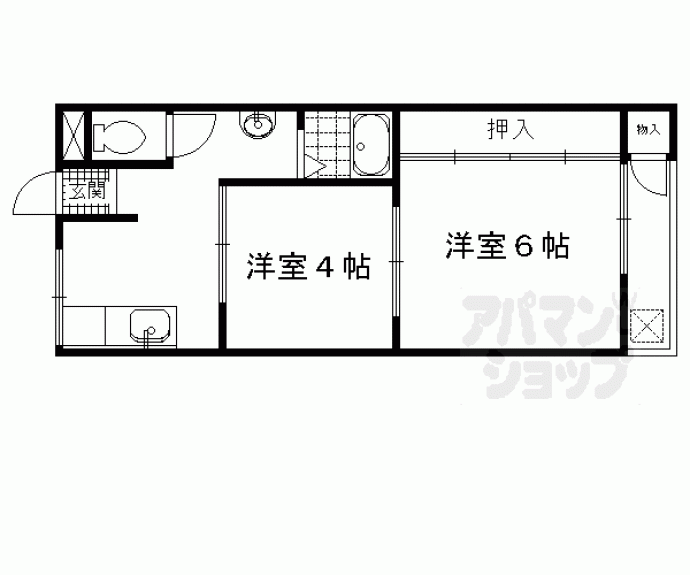 【コーポ西浦】間取