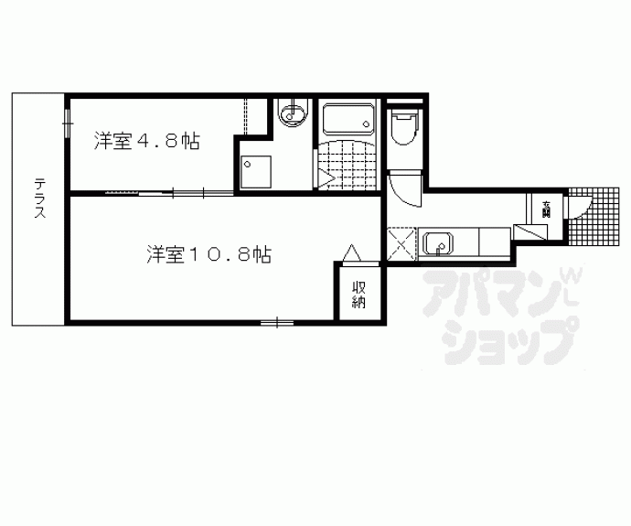 【ジュネビーブ Ⅱ】間取