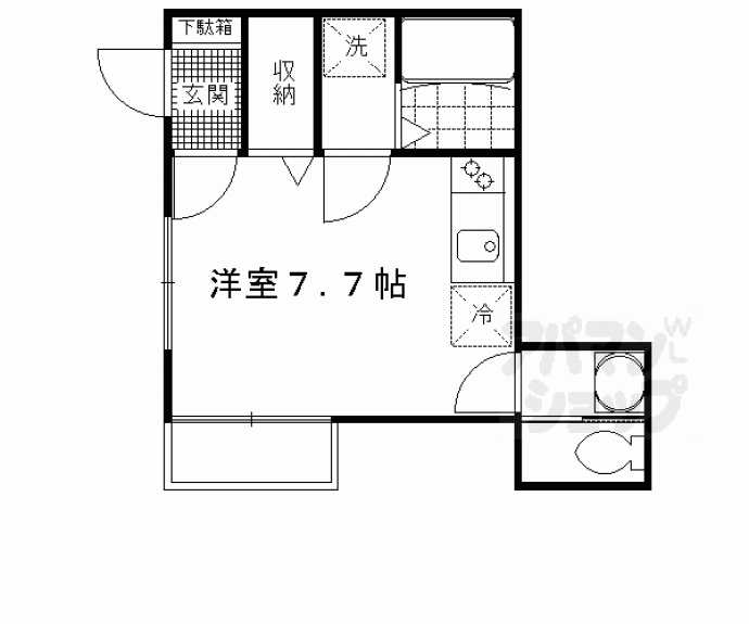 【エルメゾン日野薬師】間取