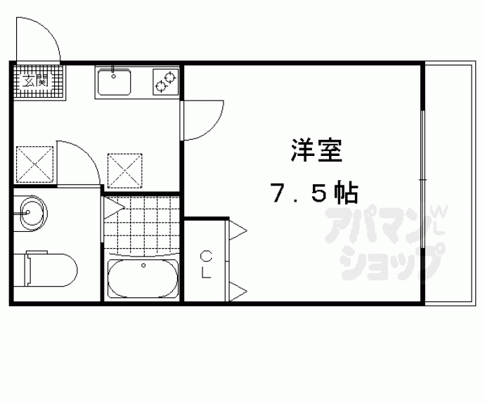 【ＡＳフラッティ竹田】間取