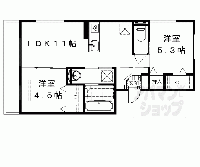 【カーサ ルミノサ ドゥーエ】間取