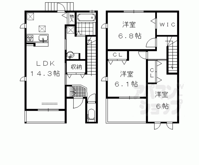 【テラパークス　弐番館】間取