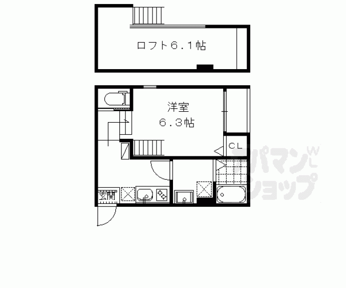 【シーハンド丹波橋】間取