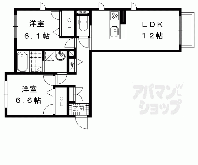 【シャーメゾン日野】間取