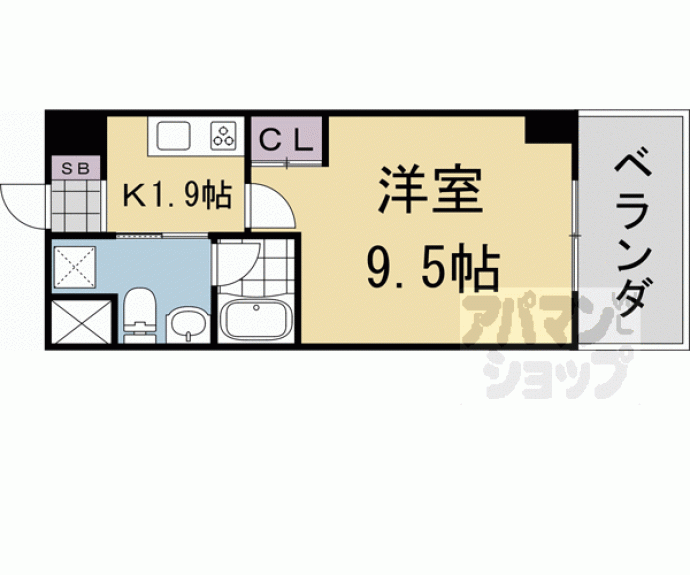 【ティアラ京桃山】間取