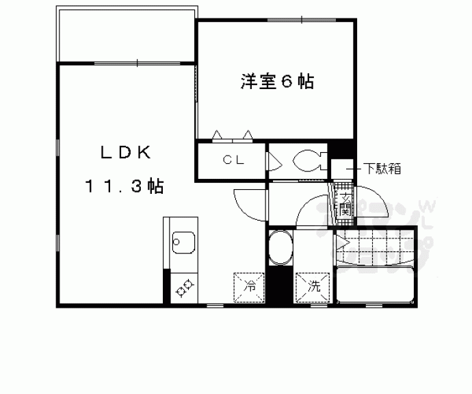 【フォレス鳥羽Ⅰ・Ⅱ】間取