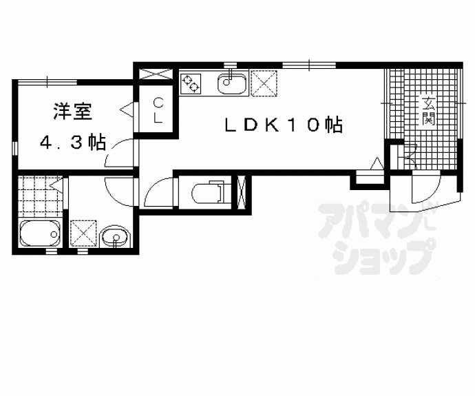 【フォレス鳥羽Ⅰ・Ⅱ】間取