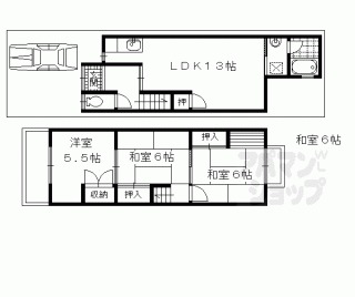 【桃山筑前台町貸家】