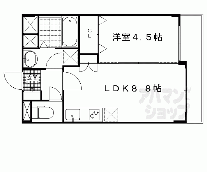 【プリシード桃山御陵レジデンス】間取
