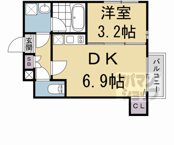 【ハーモニーテラス深草坊町】間取