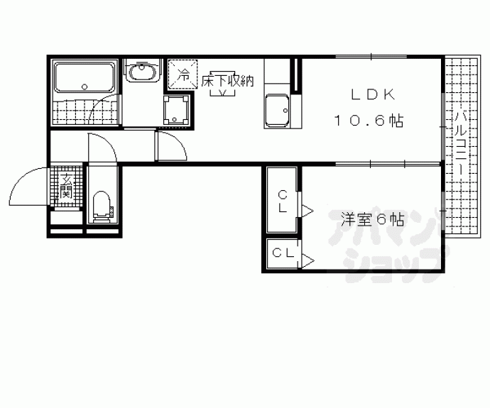 【シェモワ　Ａ棟】間取