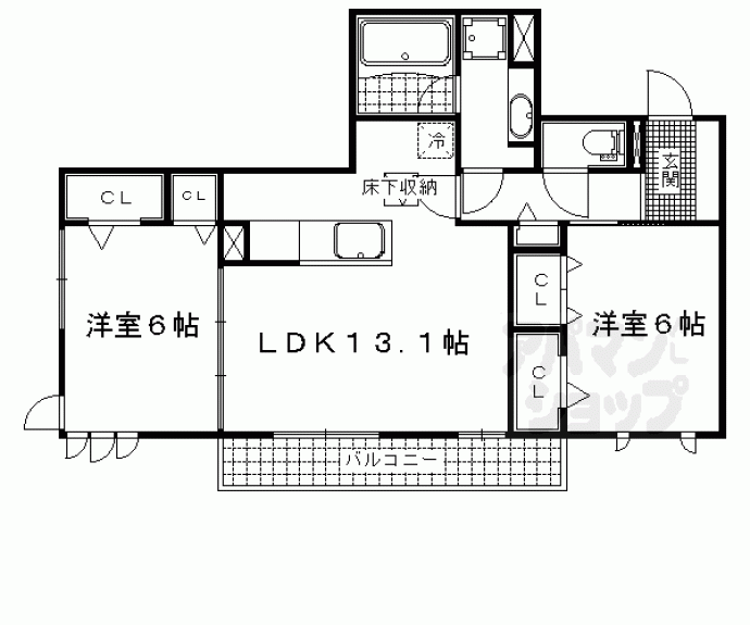 【シェモワ　Ａ棟】間取