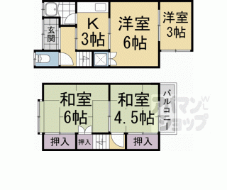 【醍醐外山街道町貸家】