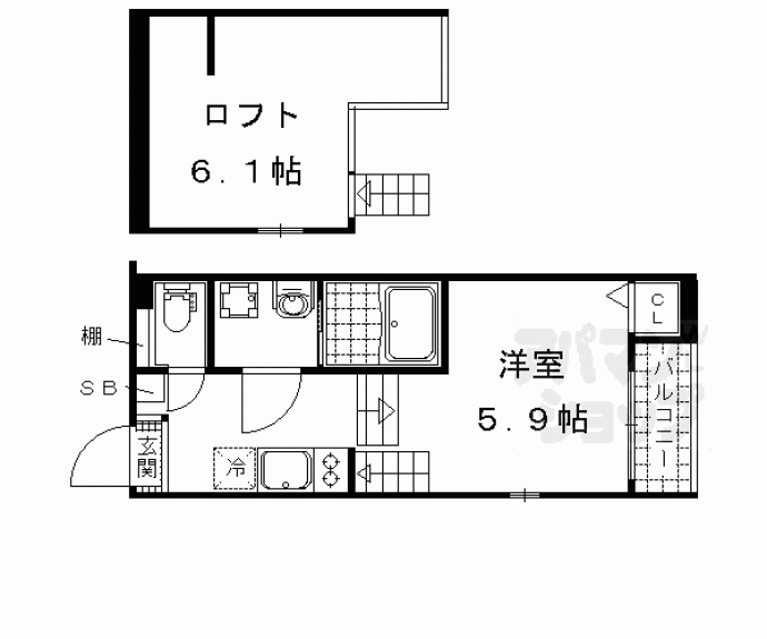 【エスポワール竹田】間取