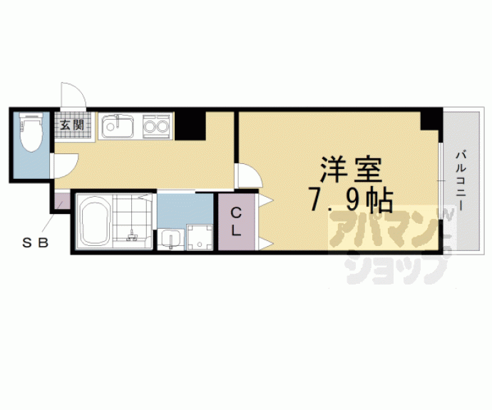 【サクシード伏見京橋】間取