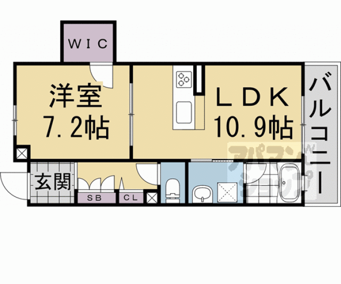 【エクラシエ桃山筒井】間取