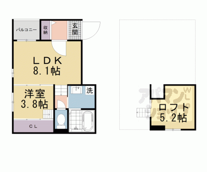 【Ｔｕｊｉｇａｈａｎａ　淀】間取