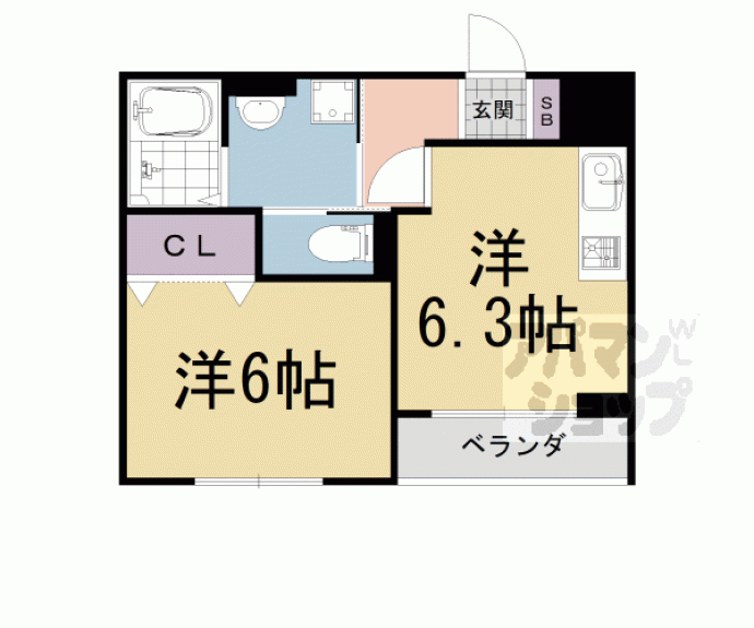 【ハピネス　神明】間取