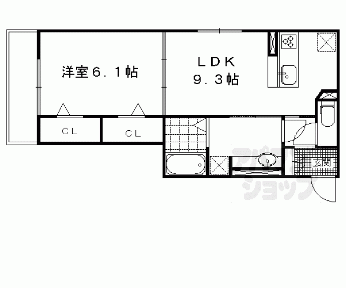 【アイル宇治大久保】間取