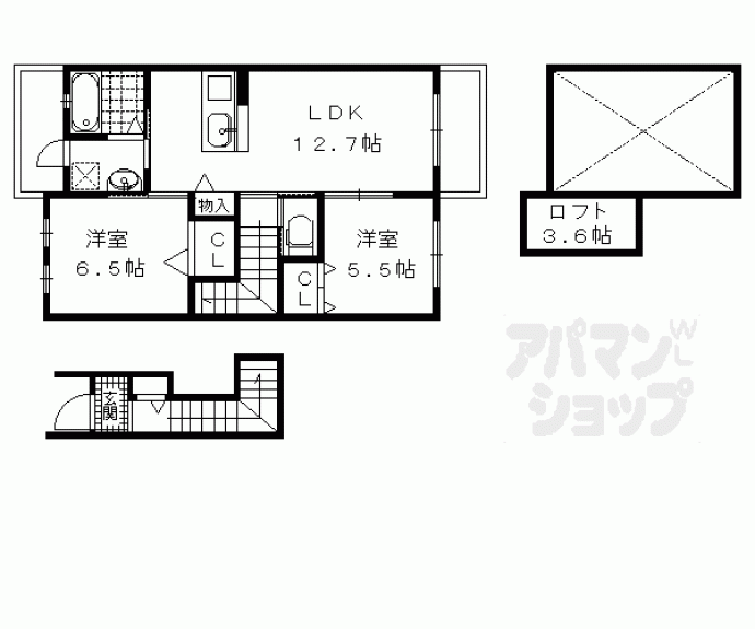【ラヴィーヌ稲荷】間取