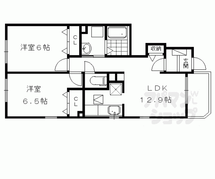 【ブルグランジェ伏見稲荷】間取