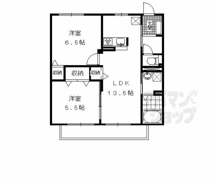【ＣＡＳＡ　ＢＩＡＮＣＡ】間取