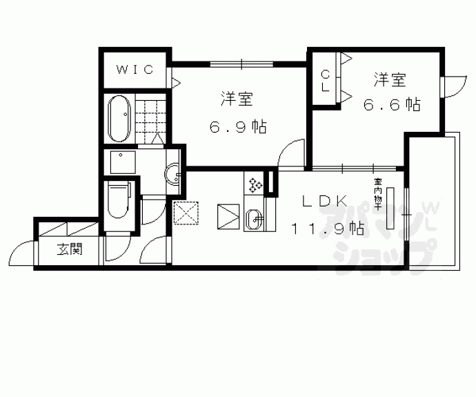 【セジュール神楽田】間取