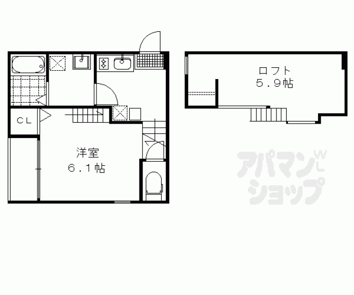 【ハーモニーテラス醍醐サウスウエスト】間取