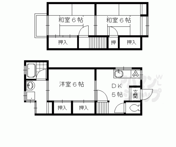 【勧進橋貸家】間取