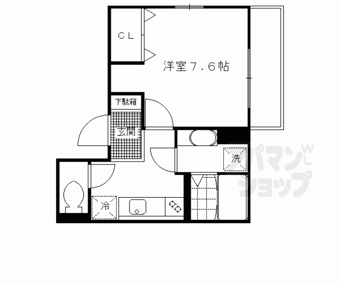 【セジュールオッツFujinomori】間取
