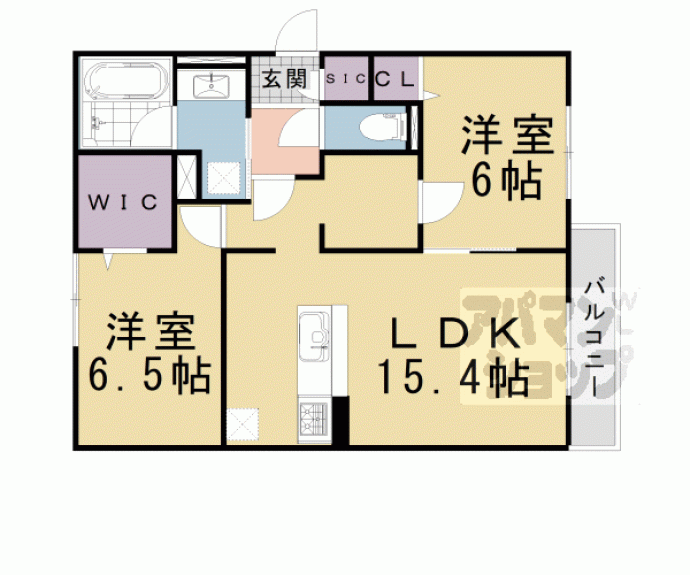 【セジュールオッツＧＴ長岡京】間取