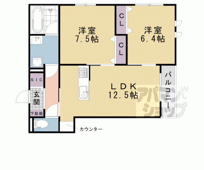 【ローズコート　アネックスⅡ】間取