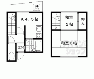 【松尾鈴川町貸家（東側）】
