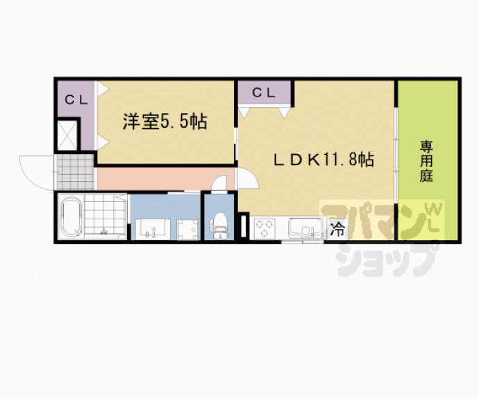 【ボヌール桂】間取